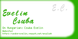 evelin csuba business card